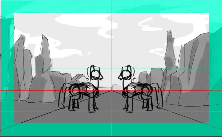Animatic layout